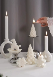 Новорічні свічки з соєвого воску 🎄