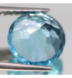 Натуральный Sky Blue топаз круглой огранки 10мм